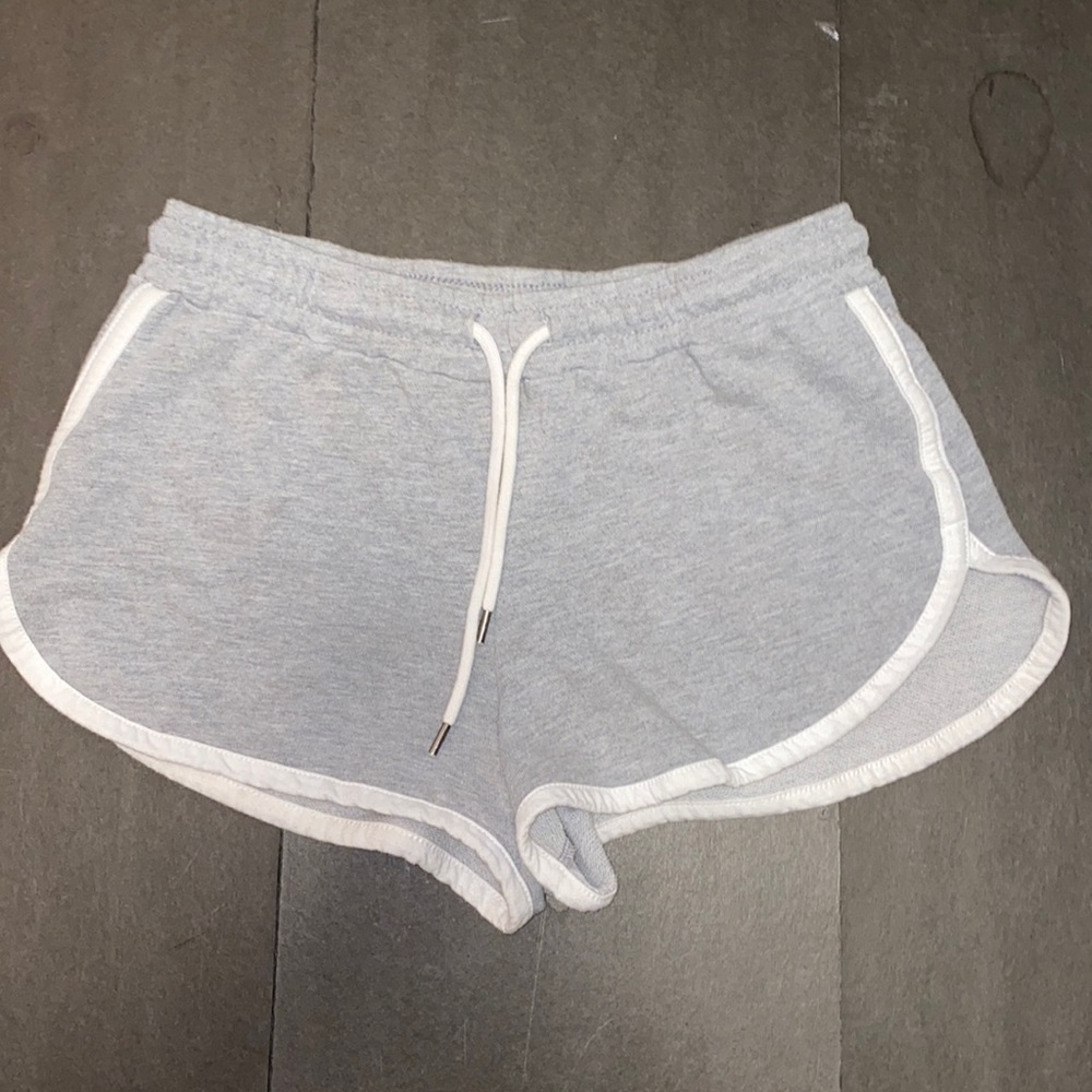 Forever 21 Small Gray White Lining Athletic Shorts